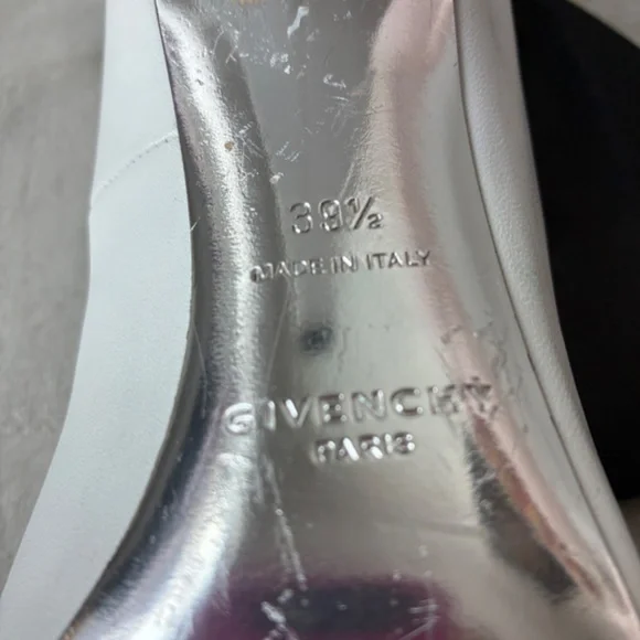 Super Soft Black & White Nappa Leather Fold Over Ankle Boots 39.5/9 -NWD - Picture 12 of 16